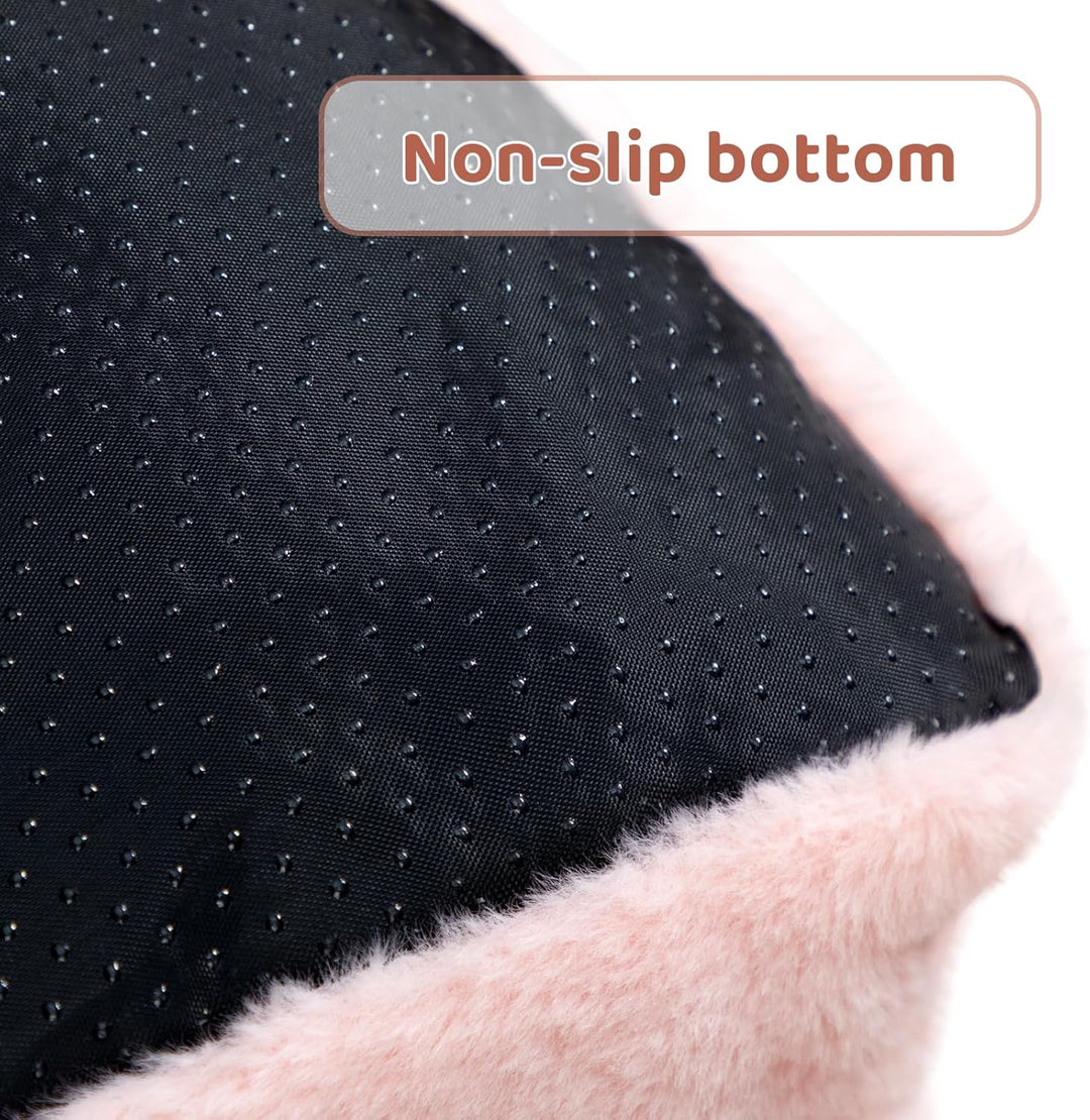 Hollypet Katzenbett Kleines Hundebett, Flauschiges Plüsch Katzensofa für Katzen und Welpen, Weiches