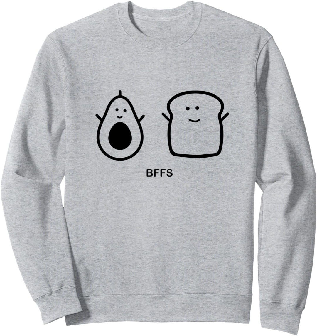 Avocado Toast und Brot BFFs Nettes gesundes Essen Sweatshirt