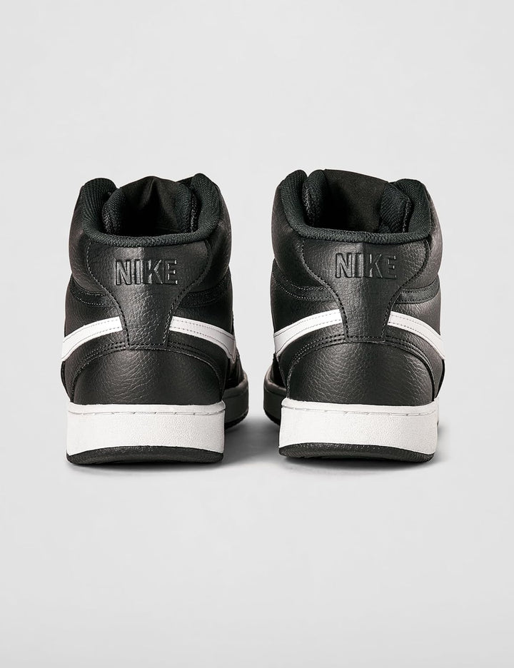Nike Herren Court Vision Mid Nn Sneaker 38.5 EU Black White Black, 38.5 EU Black White Black