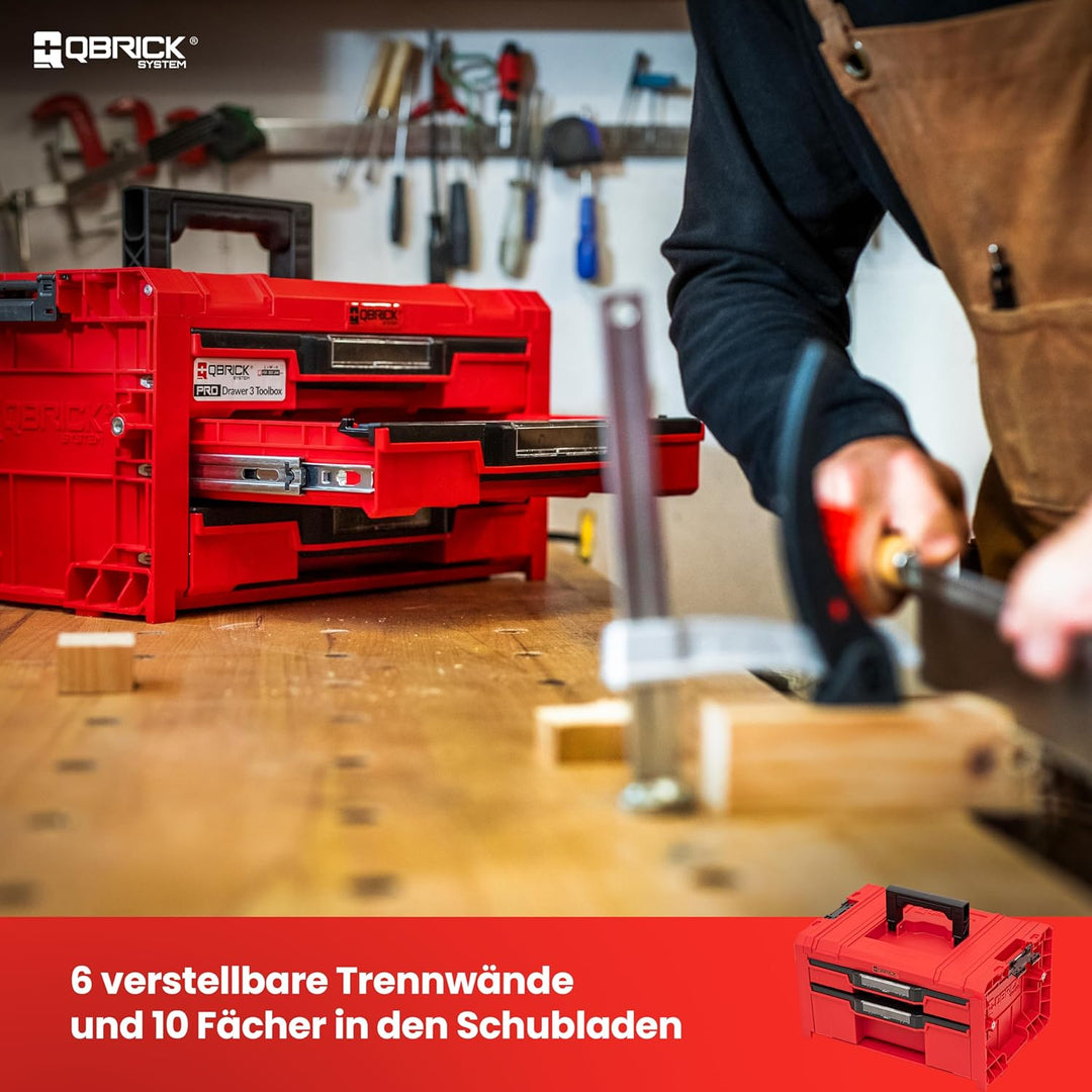 Qbrick System PRO Drawer 2 Toolbox 2.0 Expert RED ULTRA HD