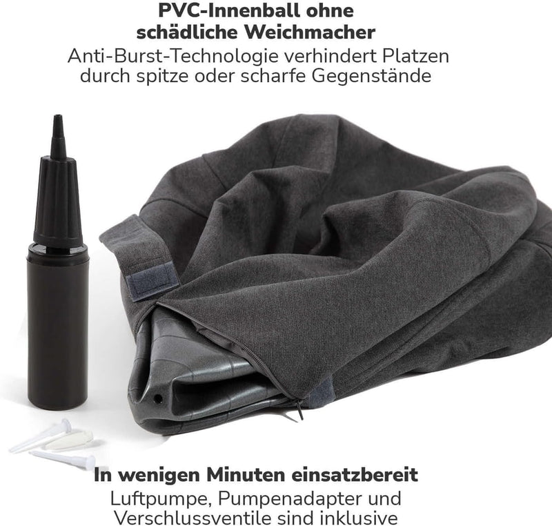 mokebo Stoff Sitzball Büro ergonomisch &