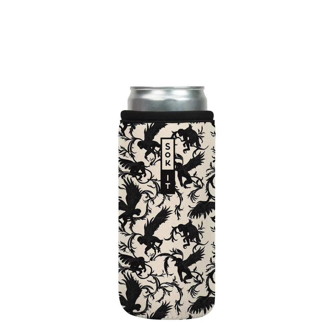 Sok It CanSok Hülle für Bier &amp; Limonade, isolierte Neoprenhülle (Monkey Business, 340 ml, schlanke D