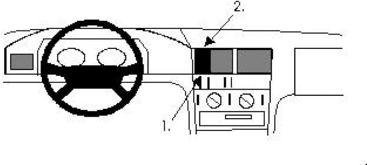 Brodit 852025 ProClip Halterung, schwarz
