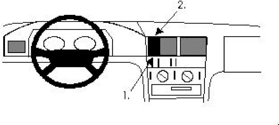 Brodit 852025 ProClip Halterung, schwarz