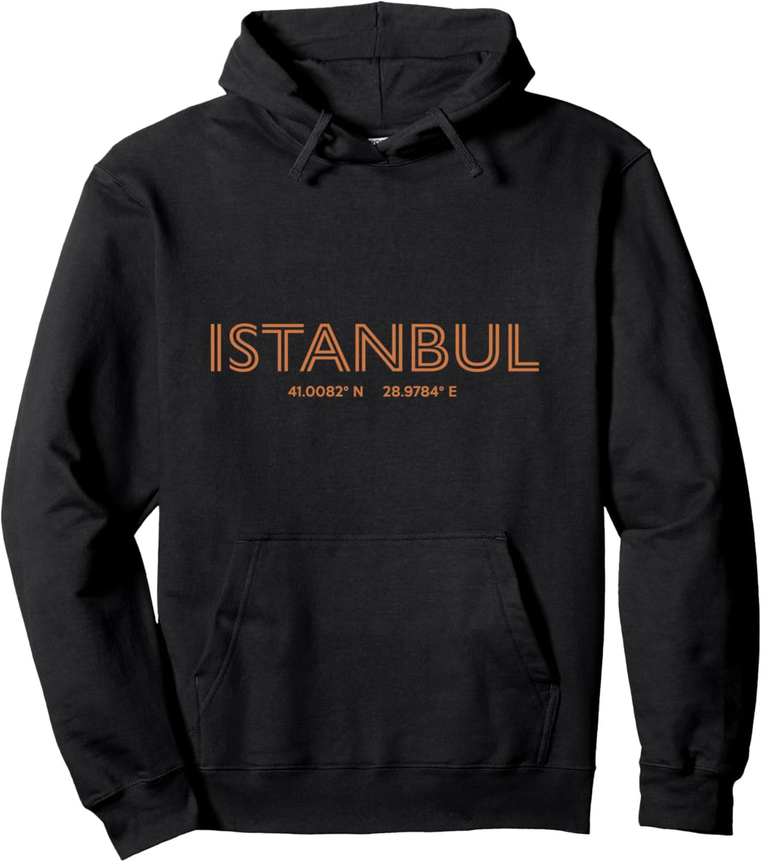 Koordinaten der Türkei – Istanbul Pullover Hoodie