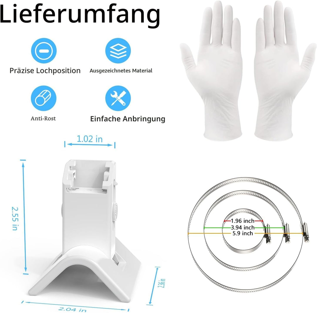 Halterung für eufy Security SoloCam S340/SoloCam E30/SoloCam E42, Verstellbare Masthalterung Pole Mo