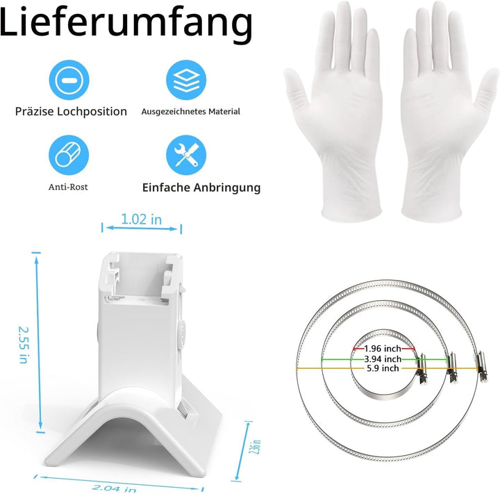 Halterung für eufy Security SoloCam S340/SoloCam E30/SoloCam E42, Verstellbare Masthalterung Pole Mo