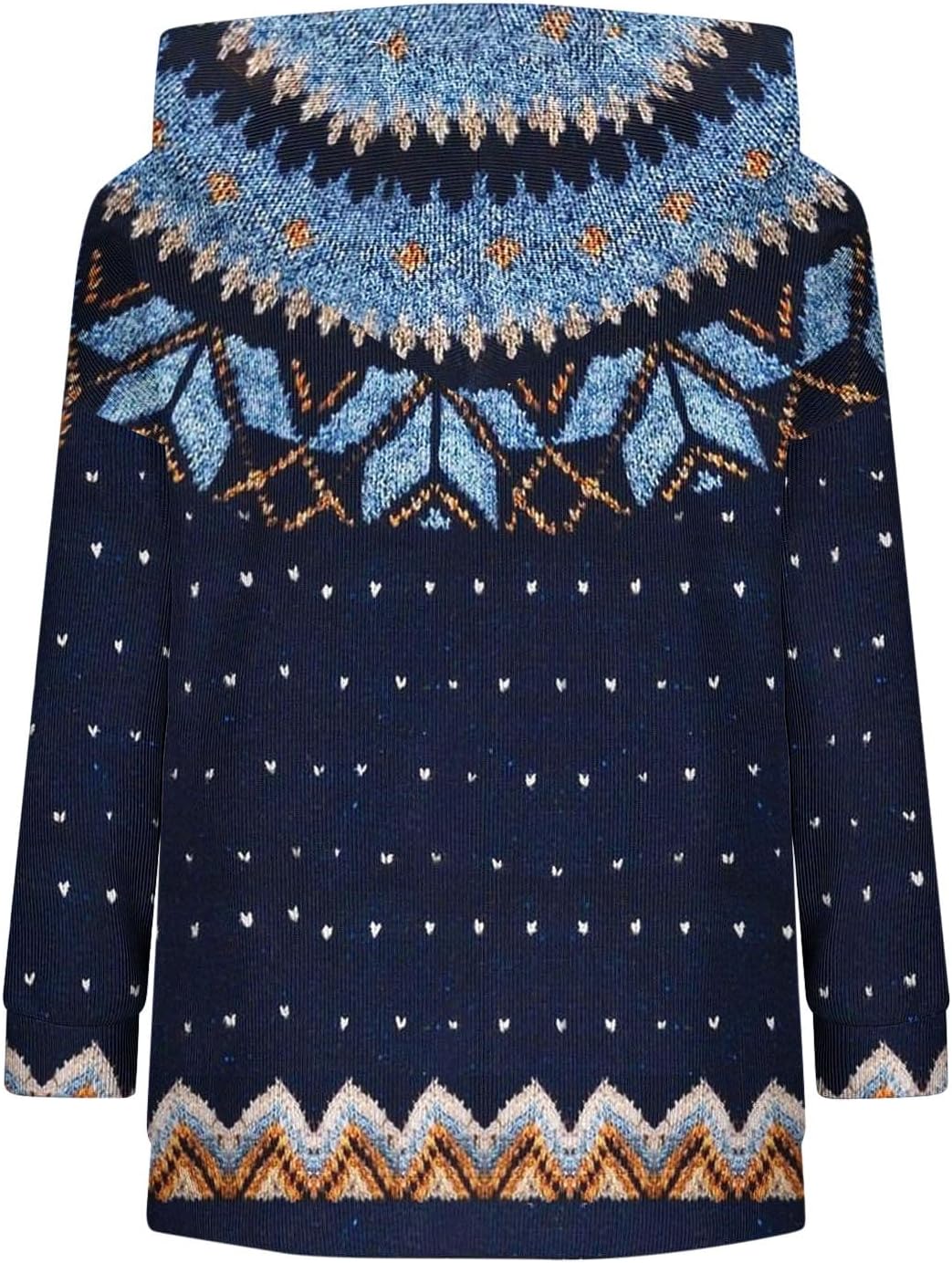 Norweger Pullover Damen Original Weihnachten Pullover Hoodie Damen Oversize Casual Rundhals Warm Swe