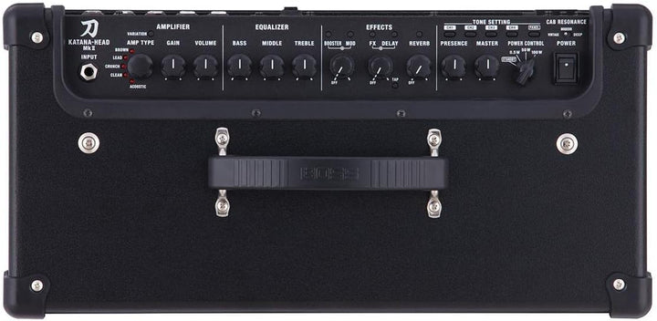 BOSS Katana MKII Head Gitarrenverstärker, tragbarer 100 Watt Gitarrenverstärker-Head mit leistungsst