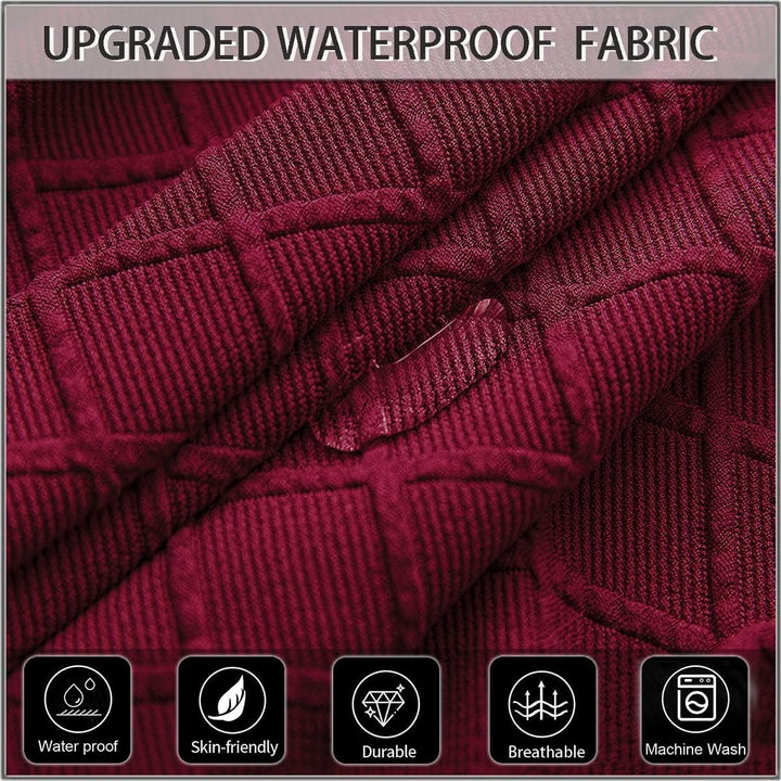 SHENGYIJING 1/2/4/6 PCS Diamond Lattice FStretch wasserdichte XL Stuhlhussen für Esszimmer, Spandex
