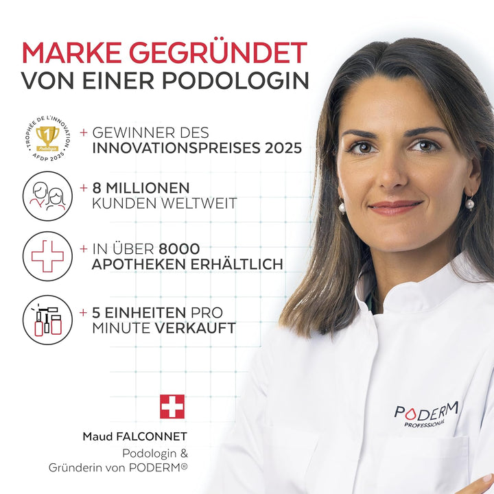 PODERM Tea Tree Nagel-Repair-Serum 6 ml – 4-in-1 Pflege | Verbessert das Erscheinungsbild beschädigt
