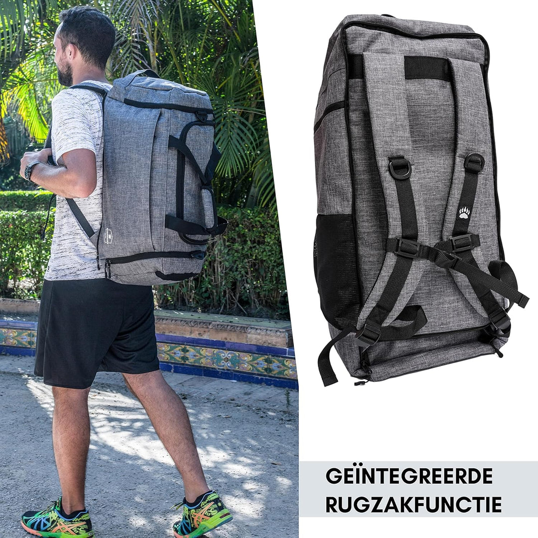 Bearformance® Ultimate Sportbag | Sporttasche mit Schuhfach & Nassfach mit Rucksackfunktion für Herr
