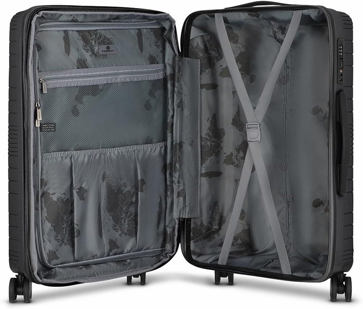 Franky Dallas 3.0 Hartschalen-Koffer gross | Reisekoffer - Trolley ausgestattet mit 4 Rollen, einem