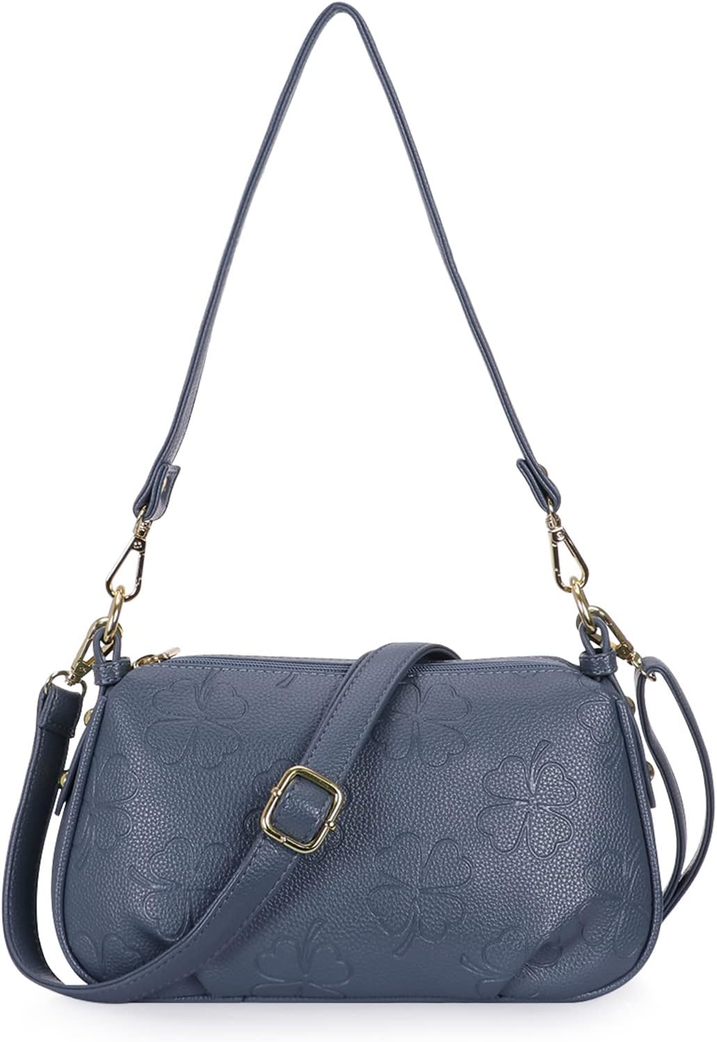 HAWEE Damen Handy Umhängetasche Leder Klein Crossbody Schultertasche mit Verstellbar Abnehmbar Schul