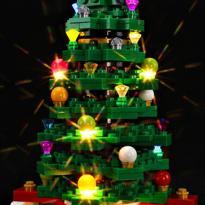 BRIKSMAX Led Beleuchtungsset für Lego Weihnachtsbaum,Kompatibel Mit Lego 40338 Bausteinen Modell - O