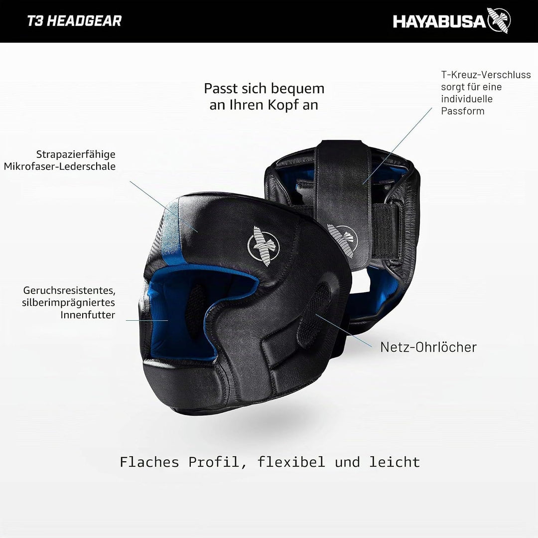 Hayabusa T3 MMA Kopfbedeckung L Schwarz, L Schwarz