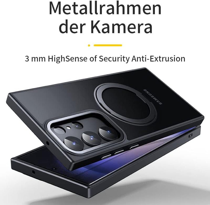 Hülle für Samsung Galaxy S23 Ultra 6.8" Handyhülle [Stark Magnetisch][Kompatibel mit MagSafe][360°Un