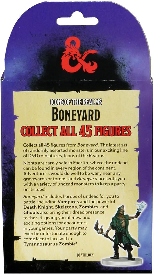 WizKids D&D Icons of The Realms Miniatures: Boneyard Booster, 4 Stück