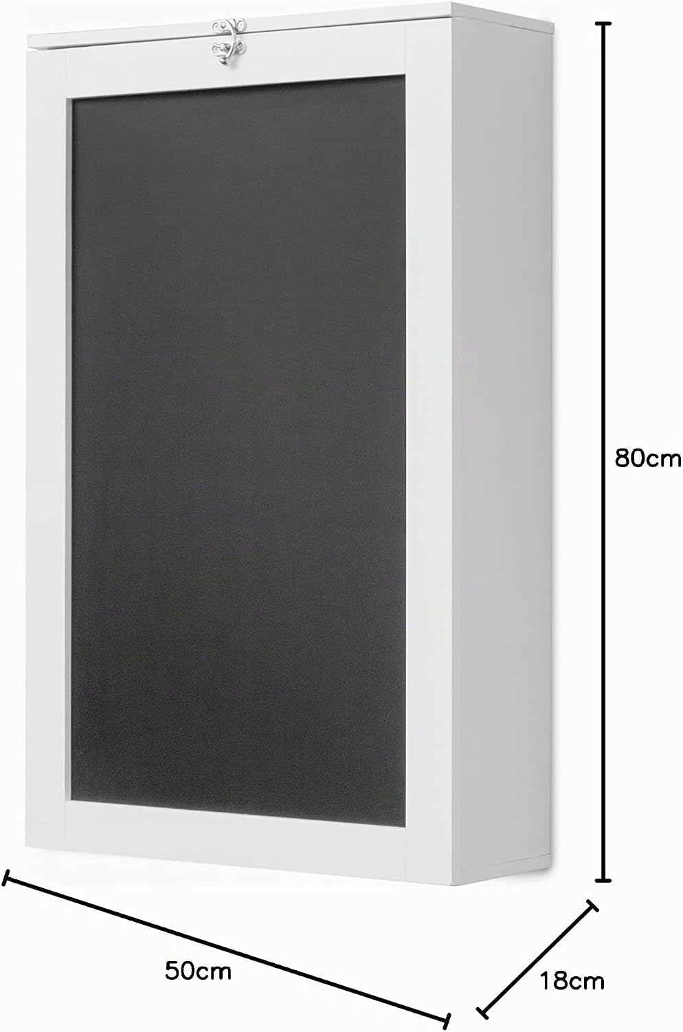 InnovaGoods Woldy Tisch, Holz, Weiss, 80x50x18 cm Weiss 80x50x18 cm, Weiss 80x50x18 cm