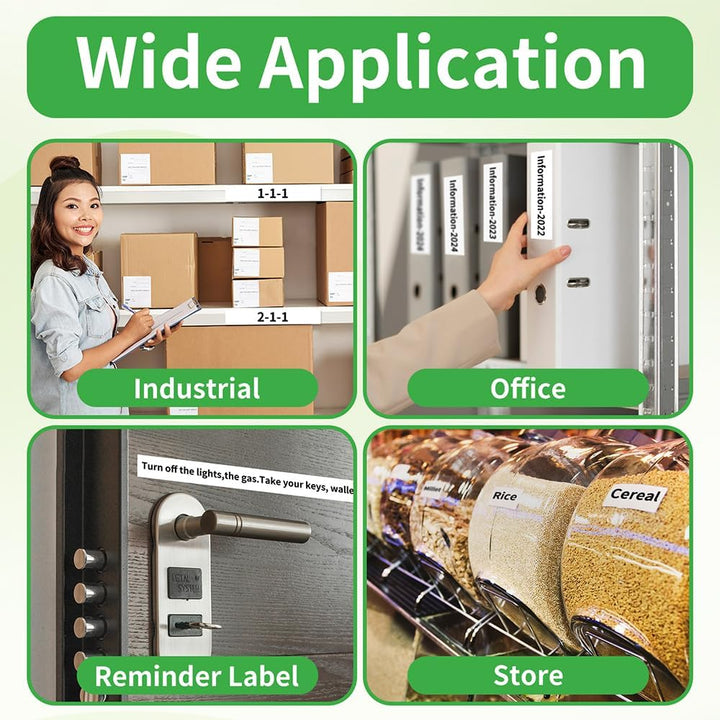 Oozmas Kompatibel mit Brother P-touch Bänder 18mm TZe-241 TZ tape 18mm 0.7 Weiss, Kompatibel mit Pto