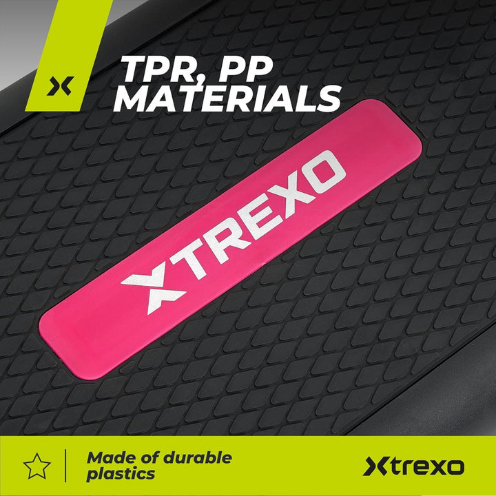 XTREXO Aerobic Step 98 x 38 cm Für Cardio- und Fitnesstraining Höhenverstellbar 15-20-25 cm Langlebi