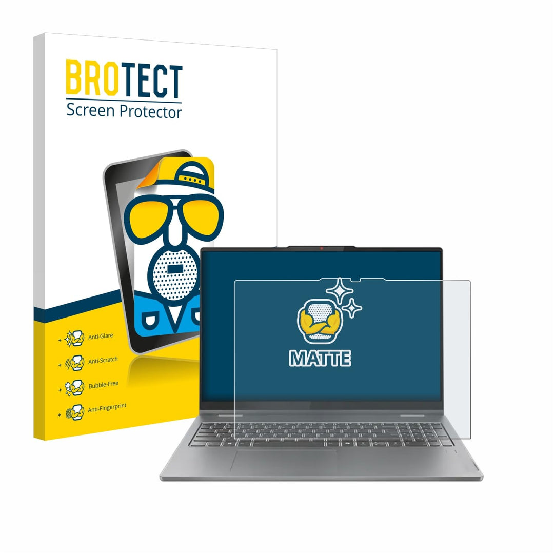 BROTECT Entspiegelungs-Schutzfolie für Lenovo IdeaPad 5 2-in-1 Gen 9 16" Matte Displayschutz-Folie,