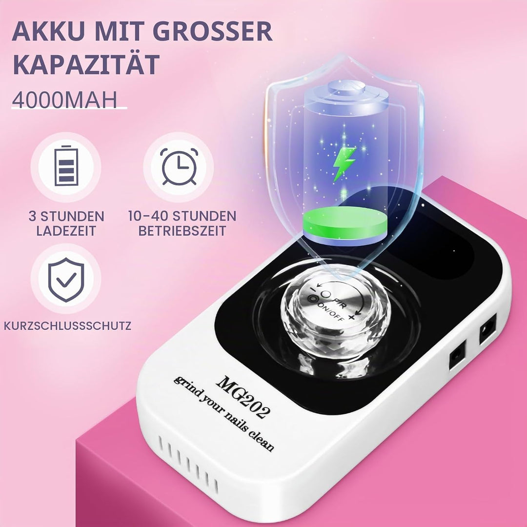 Nagelfräser für Gelnägel 40000U/Min, Urbuti 12 in 1 Elektrische Nagelfräser Nagelfeile Professionell