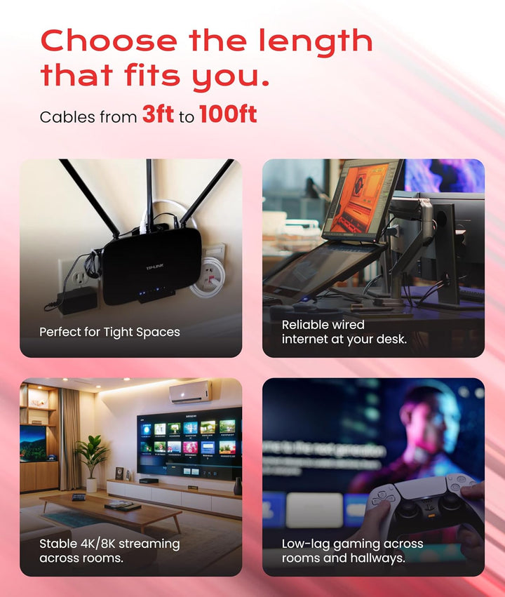 LINKUP - [40Gbps Zertifiziert] Cat8-Ethernet-Patchkabel Doppelt Geschirmt┃2000MHz (2Ghz) Cat8.1┃Zuku
