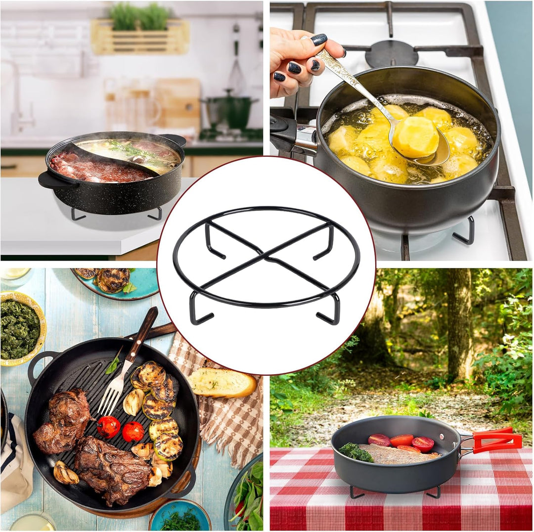 LALAGO Dutch Oven Untersetzer, Ø 20 cm Dutch Oven Ständer, Untersetzer aus Metall, Ringreiniger Dutc