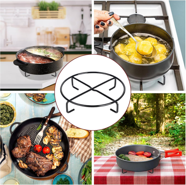 LALAGO Dutch Oven Untersetzer, Ø 20 cm Dutch Oven Ständer, Untersetzer aus Metall, Ringreiniger Dutc