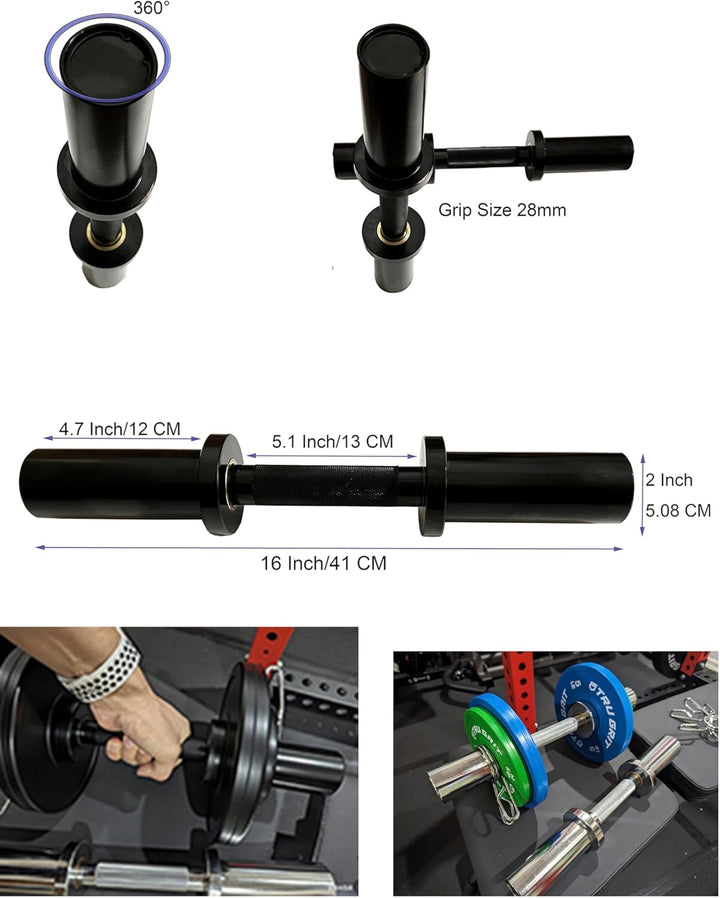 qibylift Olympic Kurzhantelstange 50mm - Verstellbare Dumbbell Bars für Hantelscheiben, gewichte han