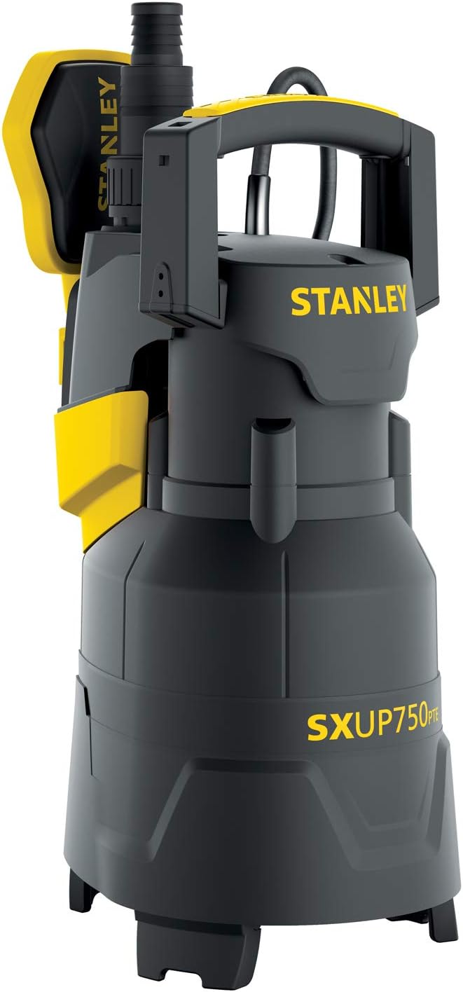 Stanley Tauchpumpe SXUP750PTE für Klar- und Schmutzwasser (750 W,max. Förderleistung 13.500 l/h, max