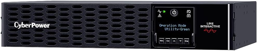 CyberPower Line-Interactive USV PR1500ERT2UC 1500VA/1500W Rack/Tower 2U schwarz, reine Sinuswelle, A