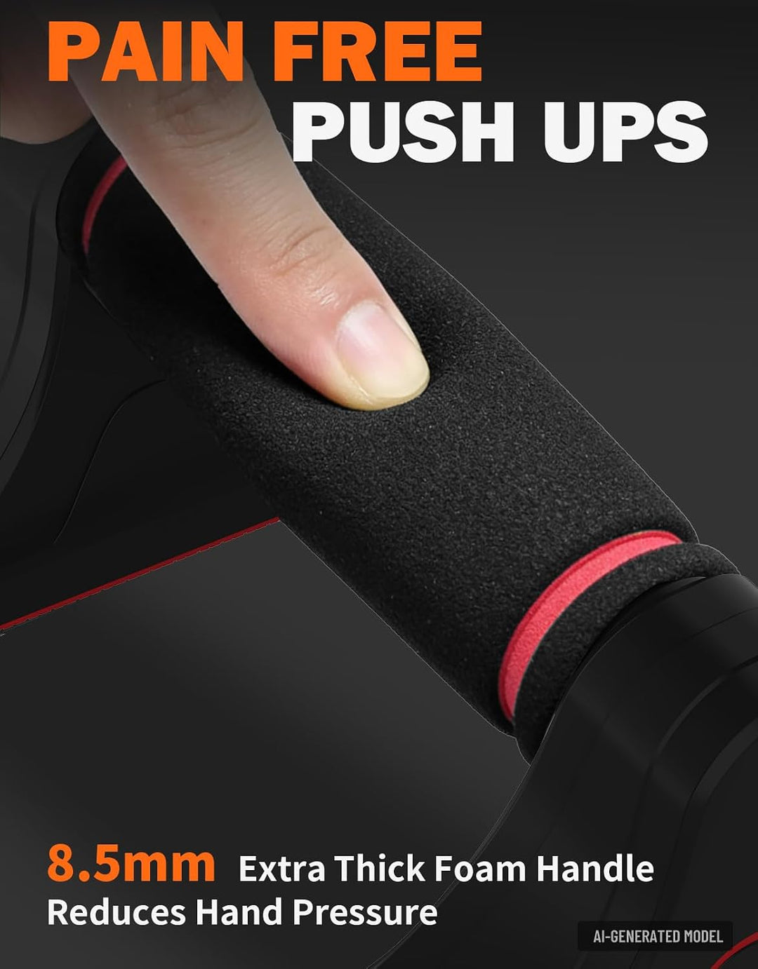 Fitarc Liegestützgriffe, Rutschfeste Push Up Bars mit Schaumstoffgriffen, Liegestützständer für Männ
