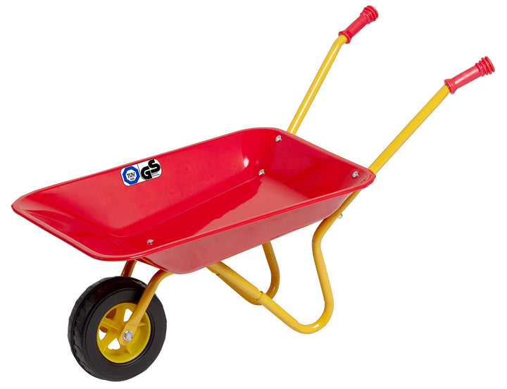 Izzy Metall Kinderschubkarre, Kinder ab 2 Jahren, Schubkarre für den Garten Gummi Sicherheitsgriffe