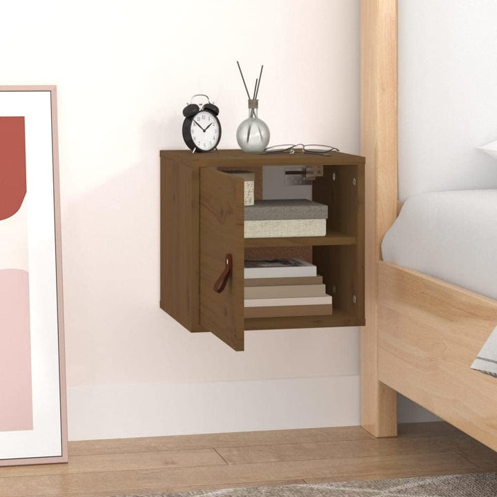 31,5x30x30 cm Wandschrank TV Schrank mit 2 Fächern Hängeschrank Bücherregal Schweberegal Lagerschran