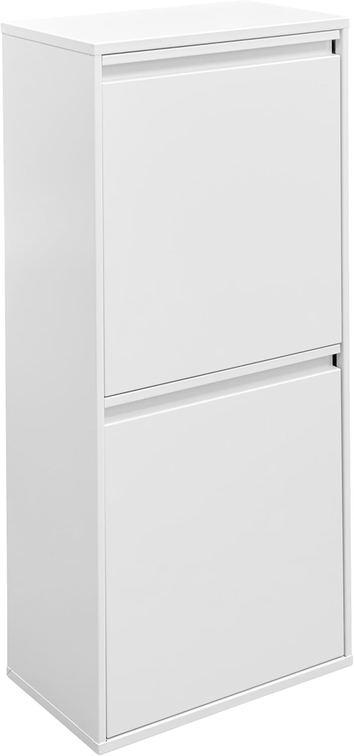 ARREGUI Basic CR401-B2 Mülltrennsystem aus Stahl | 2 Fächer Mülleimer für die Küche | 2 Fach Abfalle