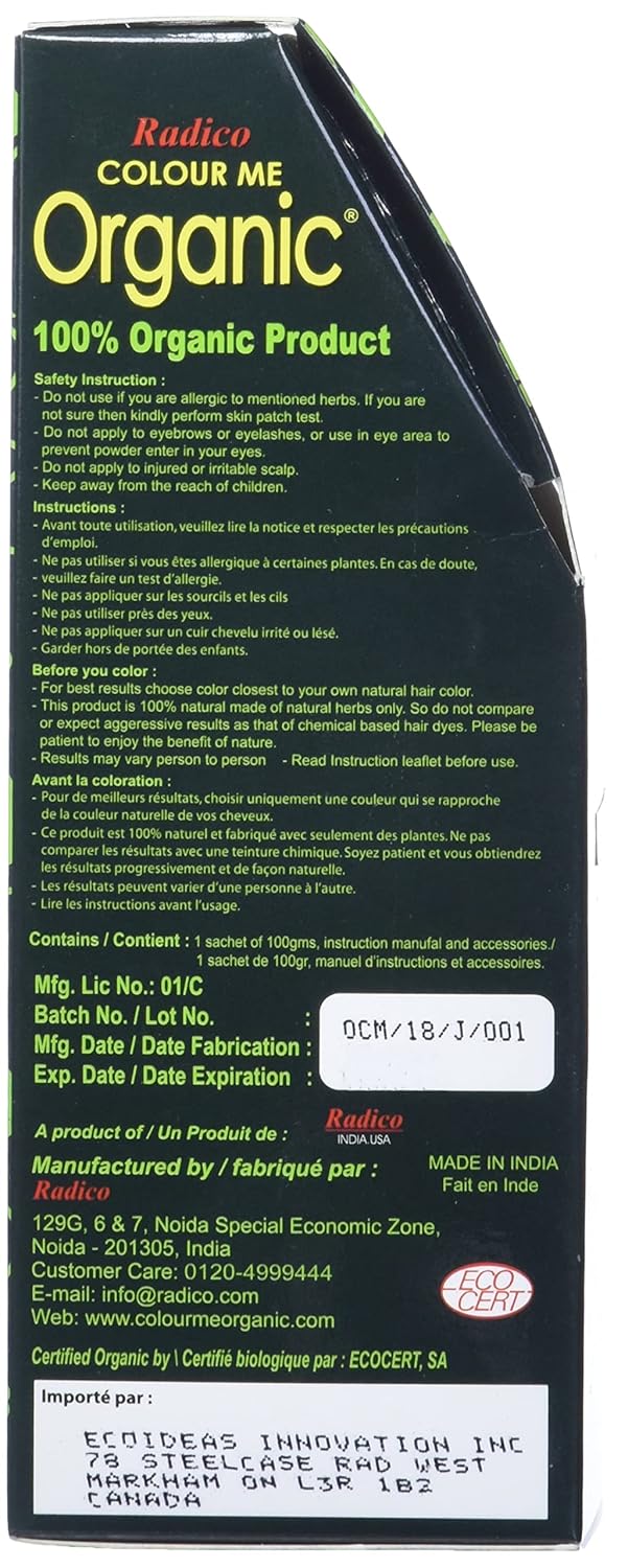 Radico Colour Me Organic Pflanzenhaarfarbe Karamell-Blond (bio, vegan, Naturkosmetik) KaramellBl hel
