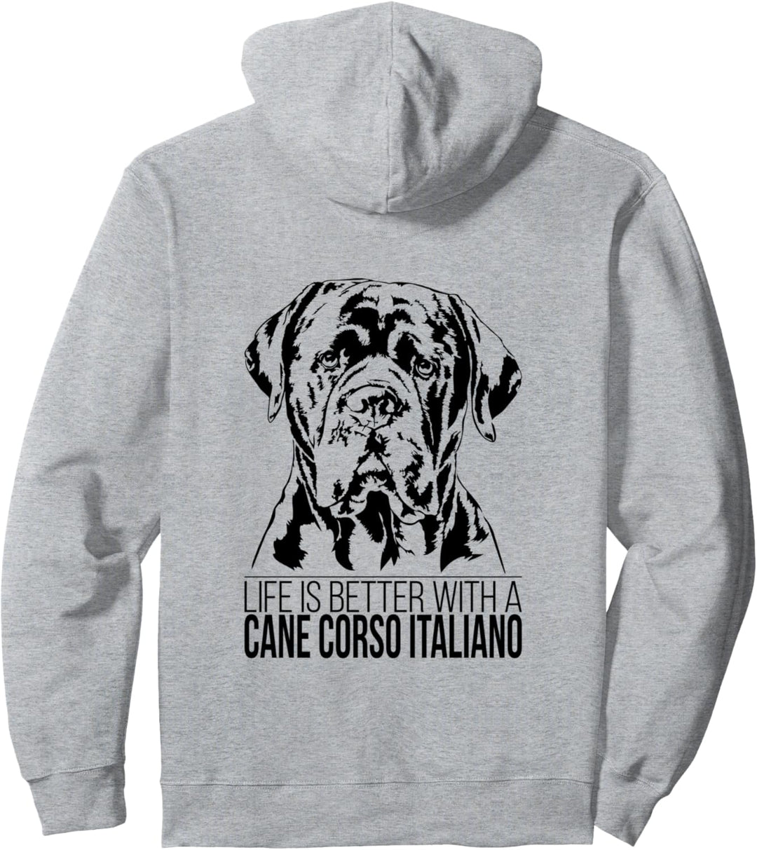 Cane Corso Italiano life is better Spruch Hunde Hundespruch Pullover Hoodie