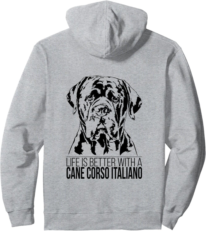 Cane Corso Italiano life is better Spruch Hunde Hundespruch Pullover Hoodie