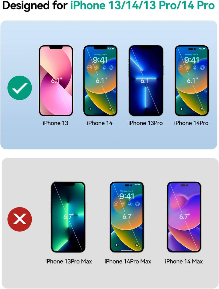 NEWDERY Akkuhülle für iPhone 14 & 14 Pro 10000 mAh Qi Wireless Charging Case, Sync-Daten unterstützt