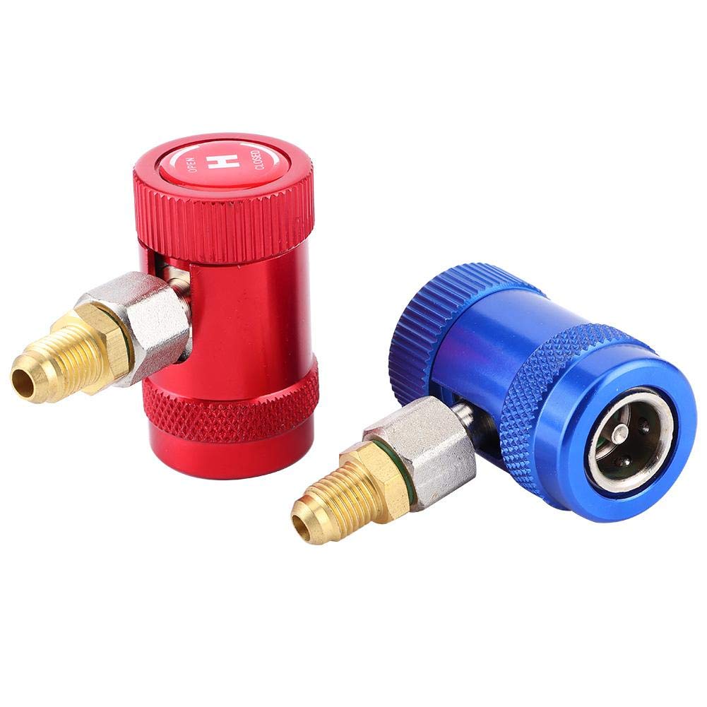 Fdit Professionelle Schnellkupplungen Klimaanlage Service Port Adapter Passend für und dauerhafte Qu