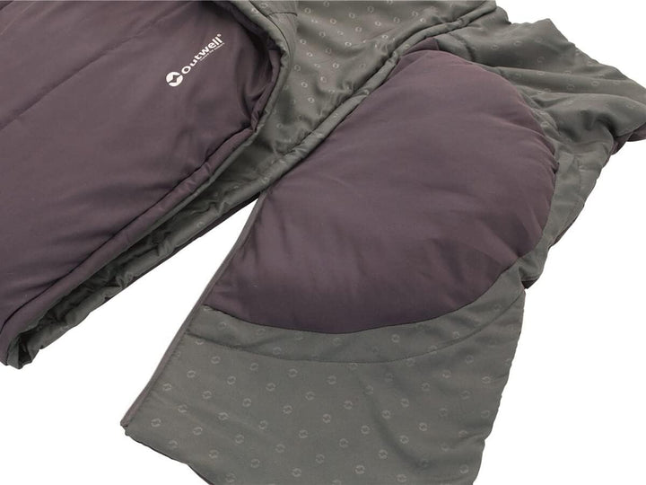 Outwell Contour Schlafsack, Dark Purple, rechts