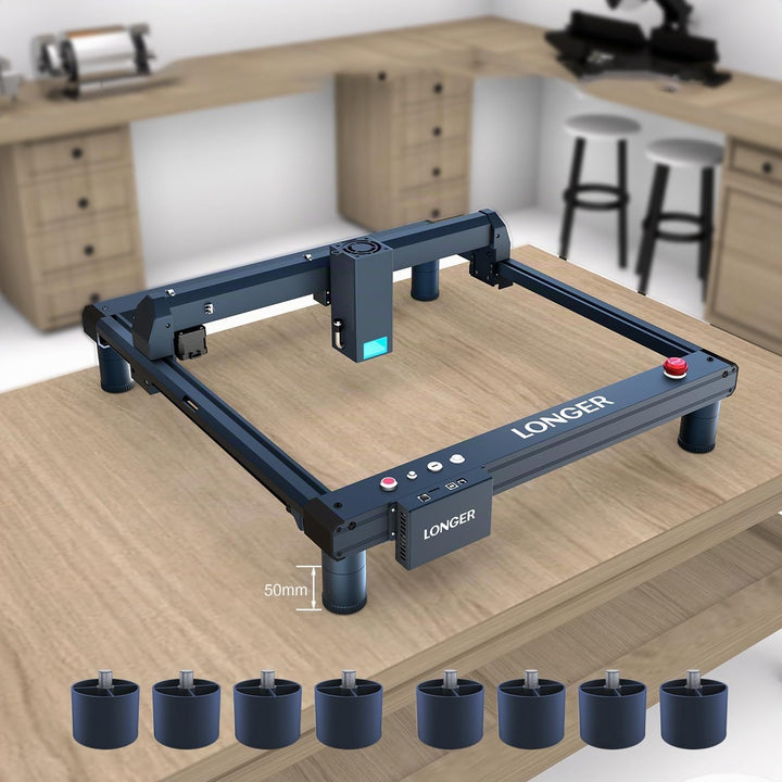 Longer 8Pcs Laser Engraver Raiser Laser B1 Engraving and Cutter Machine, Laser Engraving Machine Ris