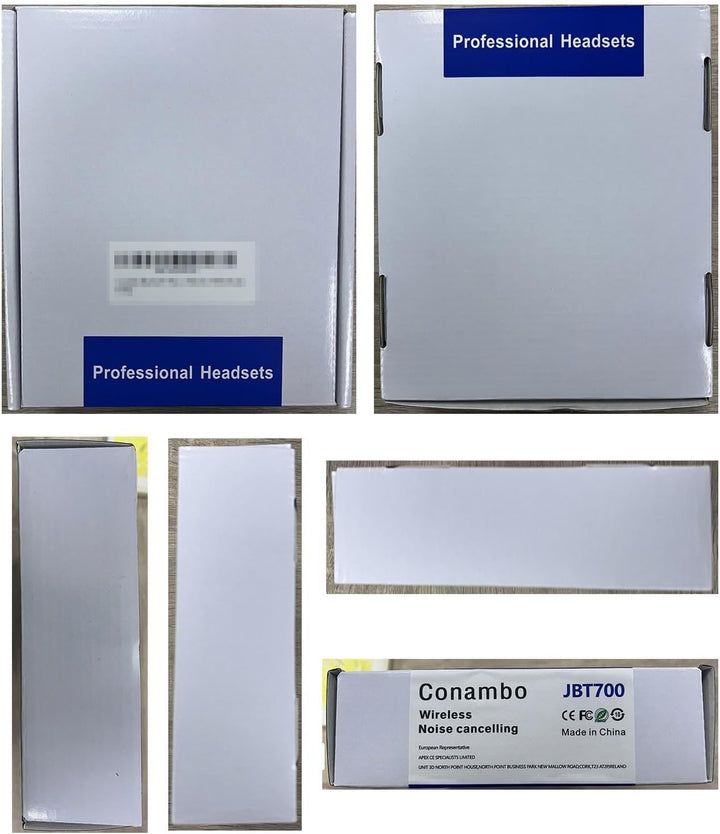 Conambo Headset mit Mikrofon, Kabellos Bluetooth Headset mit Mikrofon mit HD Stereo Sound für Laptop