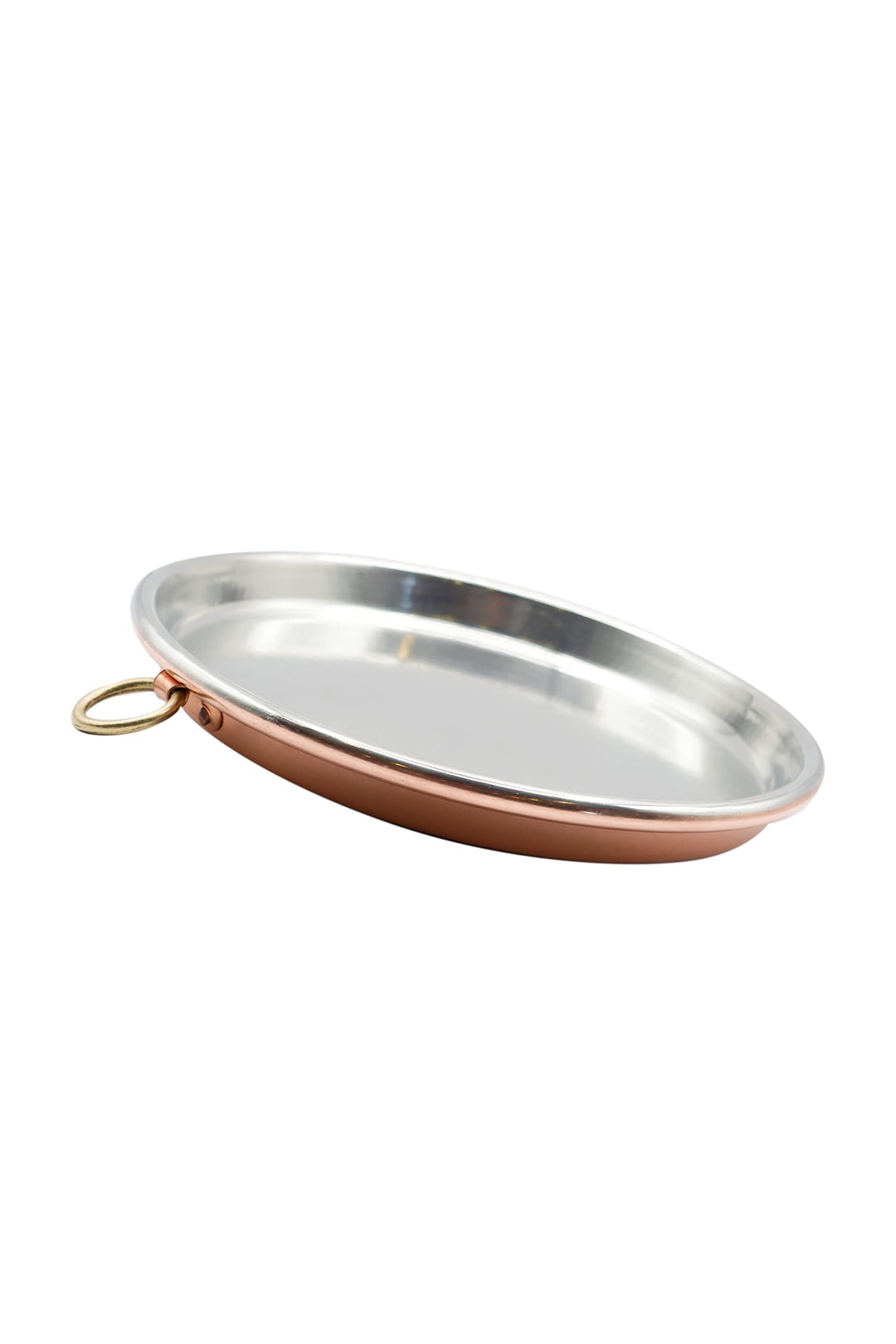 CREARTISTIC 36 cm Kupferbackblech für Pizza - Round Pizzablech, Pizzaform, 3cm hochm, pizza backblec