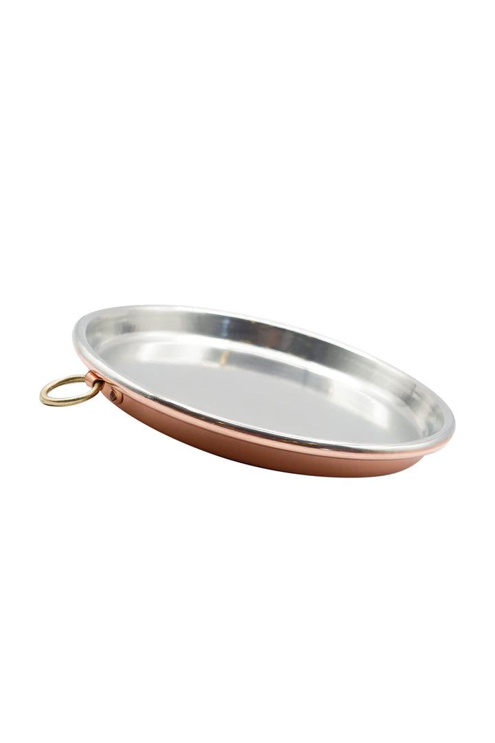 CREARTISTIC 36 cm Kupferbackblech für Pizza - Round Pizzablech, Pizzaform, 3cm hochm, pizza backblec