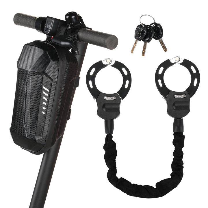 Robustes Elektro-Scooterschloss mit Rollertasche – 8 mm Anti-Diebstahl-Kettenschloss, 94 cm wetterfe