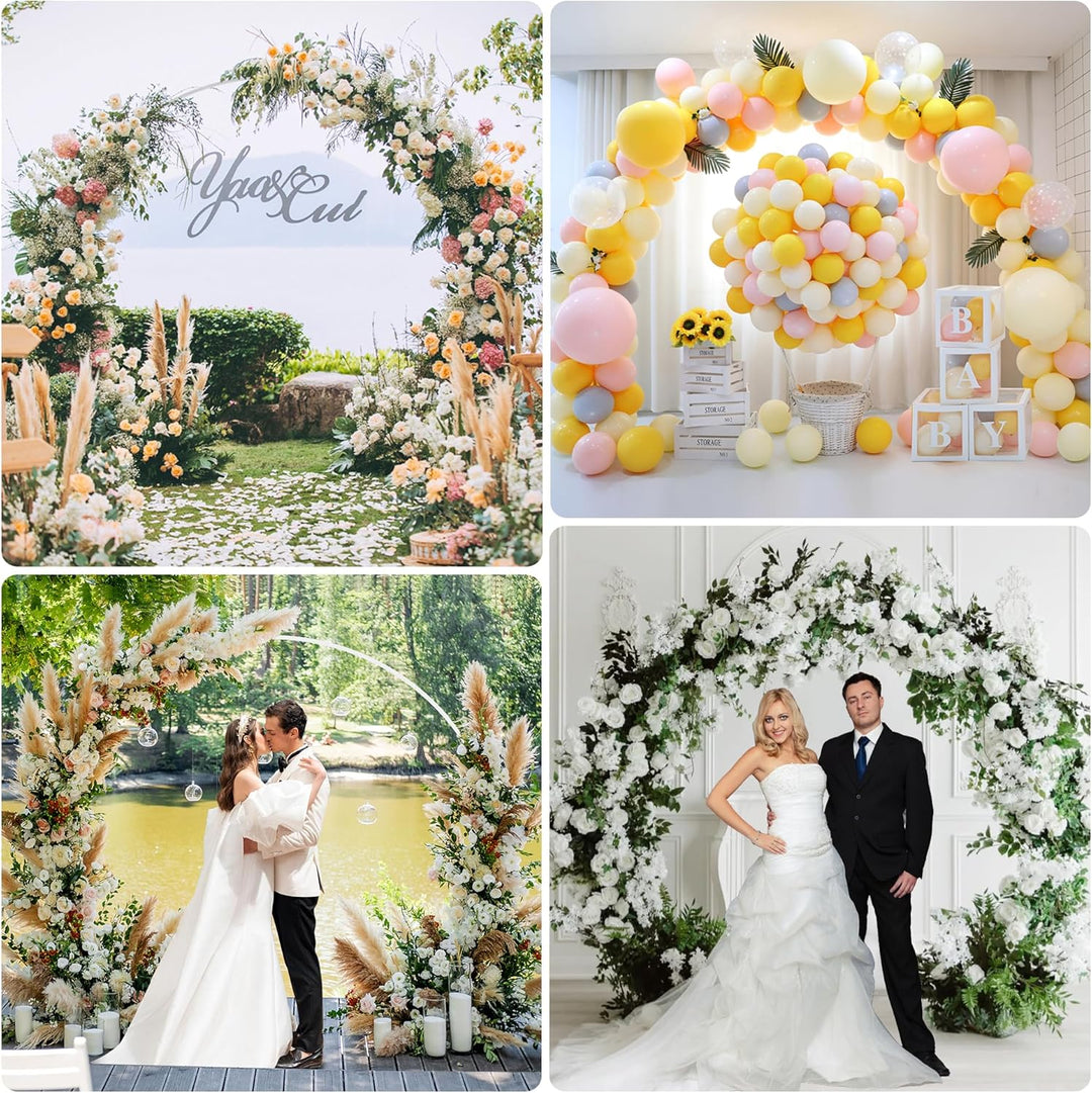 Wokceer Hochzeit Bogen Hintergrund Stand, 2 M Runde Hintergrund Stand Kreis Ballon Bogen Rahmen Stan