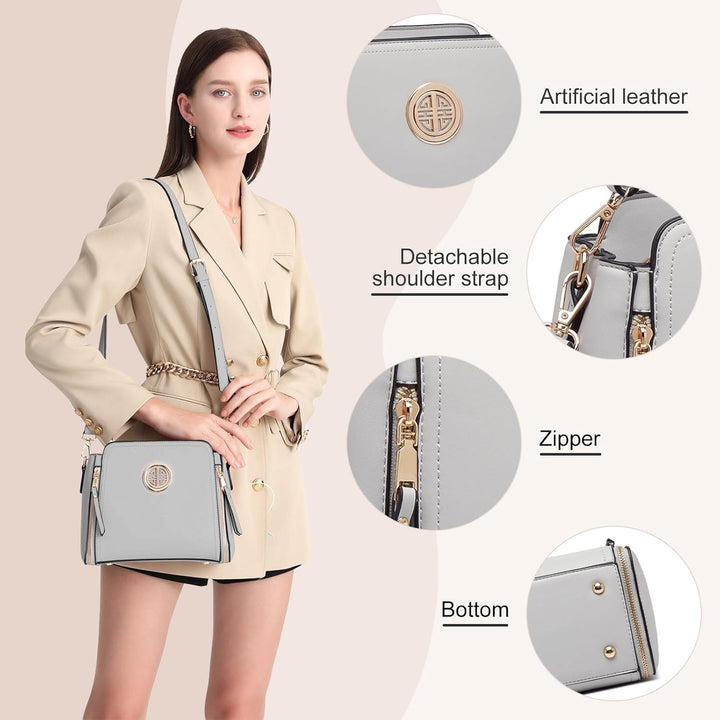 Miss Lulu Umhängetasche Damen Schultertasche Handtasche Crossbody Taschen Henkeltasche Mädchen PU Le